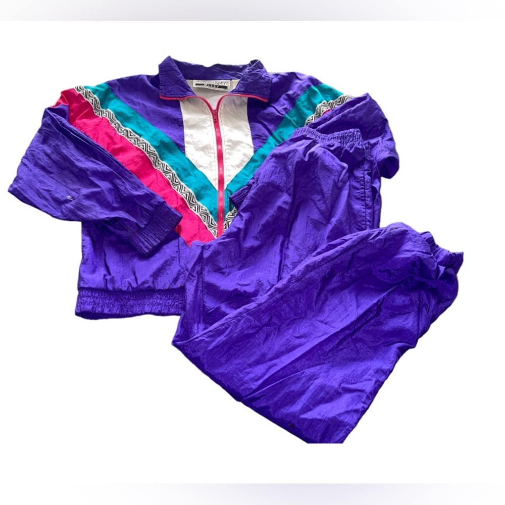Vintage Longstreet Missy Windbreaker & Pant Set